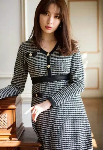 herlipto 노르망디 니트 드레스