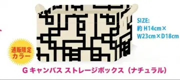 호테이 토모야스 G 캔버스 스토리지 박스 / 내추럴