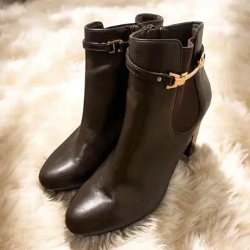 [ 컨디션 최상 ] RANDA 우천 겸용 레인 숏부츠 브라운 사이즈 S