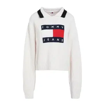TOMMY JEANS 로고 크롭 트레이닝복