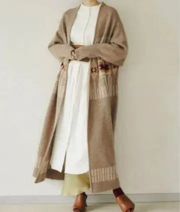 펜들턴 러그 문 롱 가디건