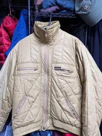 PEACOCK 베이지 퀼팅 자켓