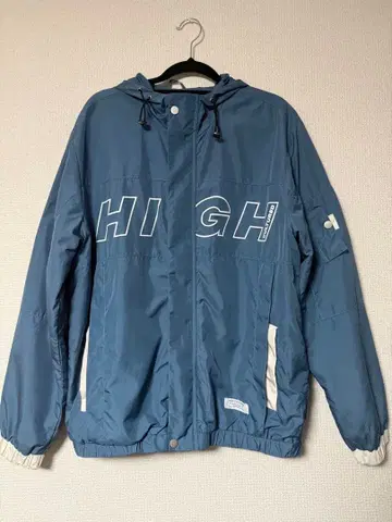 HIGH 로고 나일론 자켓 후드 부착