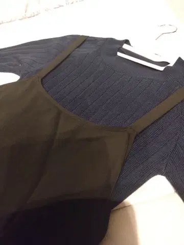 레이어드 니트 원피스 SCOTCLUB 원피스 네이비 니트 원피스 야마다야