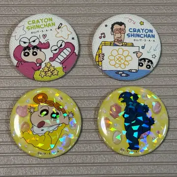 짱구는 못말려 캔뱃지 캔버스풍 마쉬멜로우 박스 시크릿