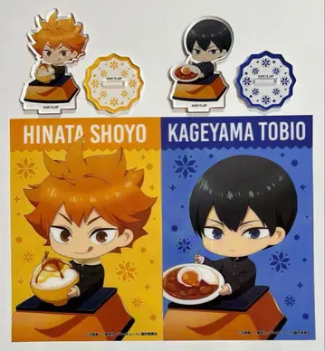 하이큐 카페 아크릴 스탠드 클리어 브로마이드 히나타 쇼요 카게야마 토비오