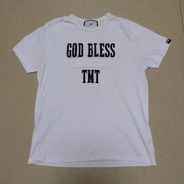 GOD BLESS TMT 화이트 티셔츠