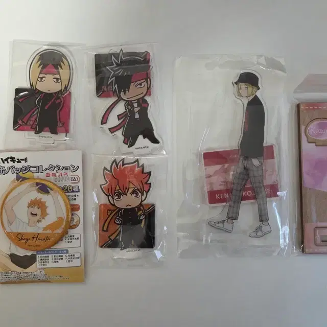 하이큐 켄마 히나타 쿠로오 캔뱃지/응원단 사복 아크릴 스탠드/우드 스탠드