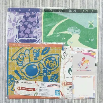 3Mrs. GREEN APPLE 제일복권 G상 타월 3개 H상 입체 메모