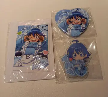 마계학교 이루마군 카미애니 복권 하트 캔뱃지&스티커 배지 이루마