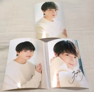 한정판 후지모토 코다이 브로마이드 생사진 3장 세트 JUNON