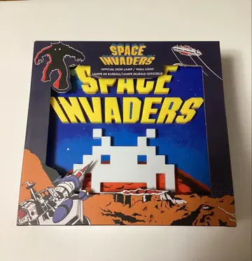 스페이스 인베이더 3D 로고 램프 블루 중