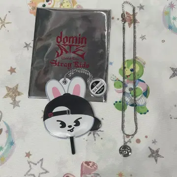 StrayKids 리노 멘프로 목걸이 쥴리미 미니 부채