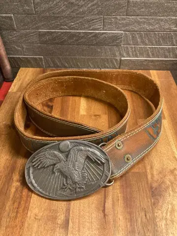 Bracher & Bruden 이글 버클 가죽 벨트