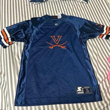 축구 셔츠 STARTER 네이비 V 로고 T셔츠 M 사이즈