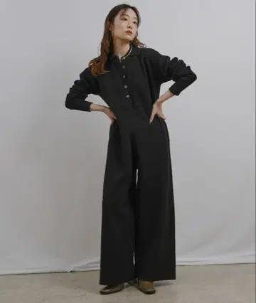 니트 살로펫 블랙