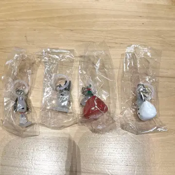 PEANUTS 스누피 캡슐 토이 메지루시 액세서리 4종 가챠