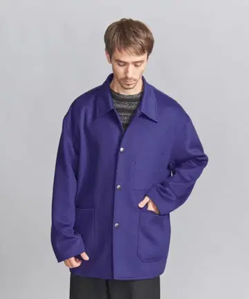 숏 비버 피니시 리버 멜톤 커버올 S