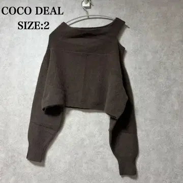 새상품급 COCO DEAL 오프숄더 니트 사이즈 2 울 폭스
