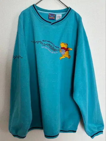 US 구제 의류 90s Disney 푸우 자수 맨투맨 사이즈 L 빅 루즈
