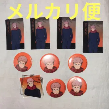 애니메이션 주술회전전 캔뱃지 아크링 키링 카드 이타도리