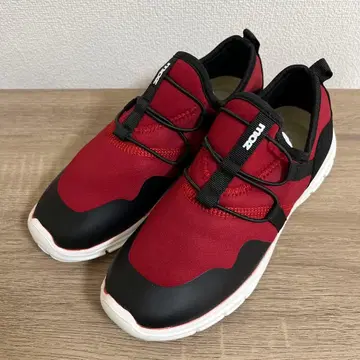 MOZ 모즈 미드 스니커즈 빨간색 23cm