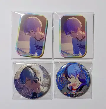 프로세카 아오야기 토야 글리터 캔뱃지 스퀘어 배지