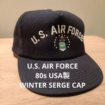 80년대 USA제 AIR FORCE 밀리터리 캡 자수 미션 디스트릭트