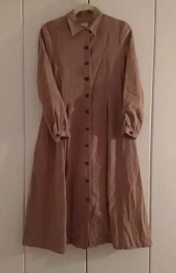 레트로 롱 코트 원피스