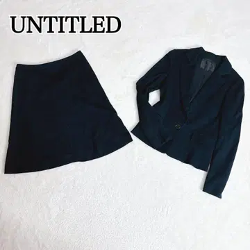 [ UNTITLED ] 언타이틀 스커트 수트 셋업 네이비