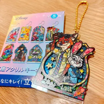 디즈니 2단 아크릴 키링 주토피아