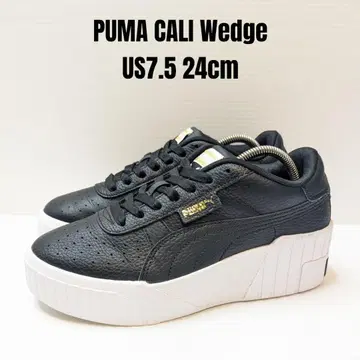 PUMA 푸마 카리 웨지 24cm 통굽 스니커즈 블랙