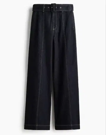 H&M 와이드 하이 데님