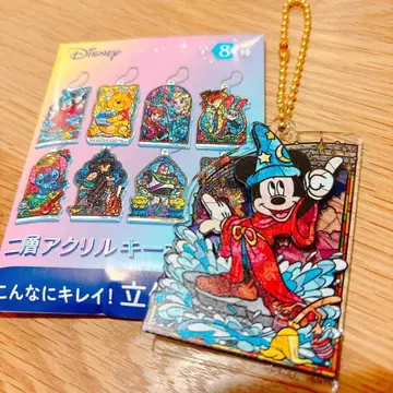 디즈니 2층 아크릴 키링 미키