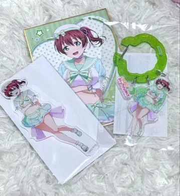 러브 라이브 제비뽑기당 니지가사키 에마 베르데 3종 세트