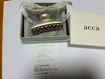acca 헤어 클립 아이보리 x 골드