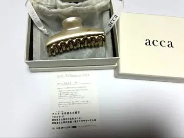 acca 헤어 클립 아이보리 x 골드