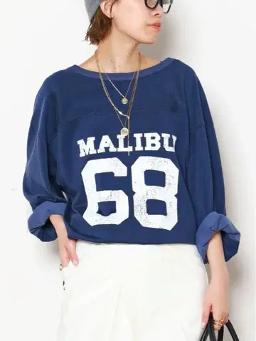 새상품 [athletic wear MASON ] 별주 레이온 풋볼 T셔츠