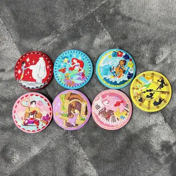 디즈니 자수 핀 배지 7개 세트