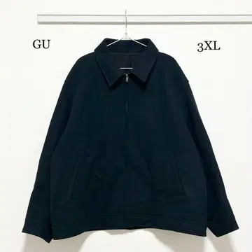 0600 GU 코지 멜톤 집업 블루종 3XL 사이즈 NAVY