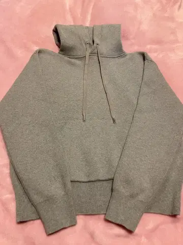 캐반 CABaN 코튼 캐시미어 후드티 풀오버 XS 그레이