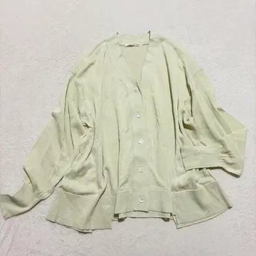 아두이트리스테스 시어 가디건 내추럴 와이드 실루엣 Y2K