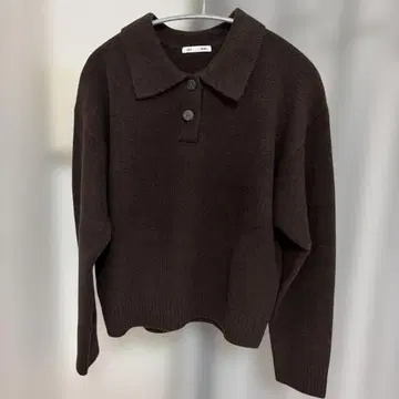 완판템! GU 퍼프 니트 피케 셔츠