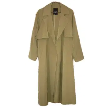 지나시스 베이지 트렌치코트 롱 코트 벨트 포함