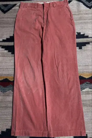 70s 80s murrays 살몬 핑크 워크 팬츠 와이드 팬츠 구제 의류