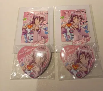 마계학교 이루마 군 카미애니 복권 하트 캔뱃지&스티커 아스모데우스 아즈