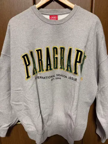 PARAGRAPH 그레이 트레이닝복 사이즈Free