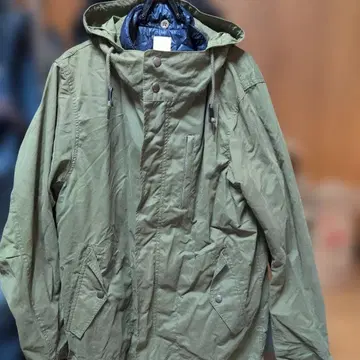 BACK NUMBER 후드 부착 밀리터리 자켓 X-LARGE