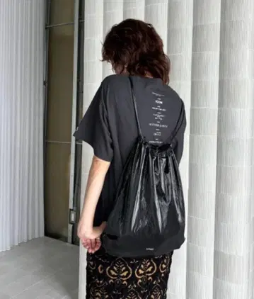 Ameri 블랙 드로우 스트링 백