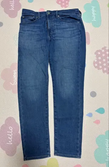 UNIQLO EZY 청바지 슬림핏 테이퍼드 실루엣 슬림 레그